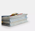 Coach Tabby Shoulder Bag 20 With Cherry Embroidery  -  Brass/Denim
