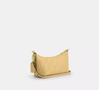Coach Caitlin Shoulder Bag With Quilting   -  Gold/Soft Yellow