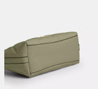 Coach Caitlin Shoulder Bag With Quilting   -  Gold/Pistachio