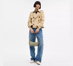 Coach Caitlin Shoulder Bag With Quilting   -  Gold/Pistachio