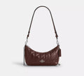 Coach Caitlin Shoulder Bag With Quilting   -   Silver/Maple