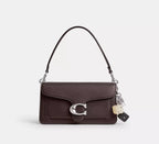 Coach Dice Bag Charm  -  Light Antique Gold/Silver Black Multi