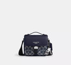 Coach Racer Crossbody Bag In Signature With Charms - Silver