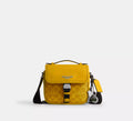 Coach Racer Crossbody Bag In Signature With Charms - Silver