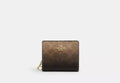 Coach Snap Wallet In Ombre Signature -  Gold/Brown