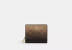 Coach Snap Wallet In Ombre Signature -  Gold/Brown