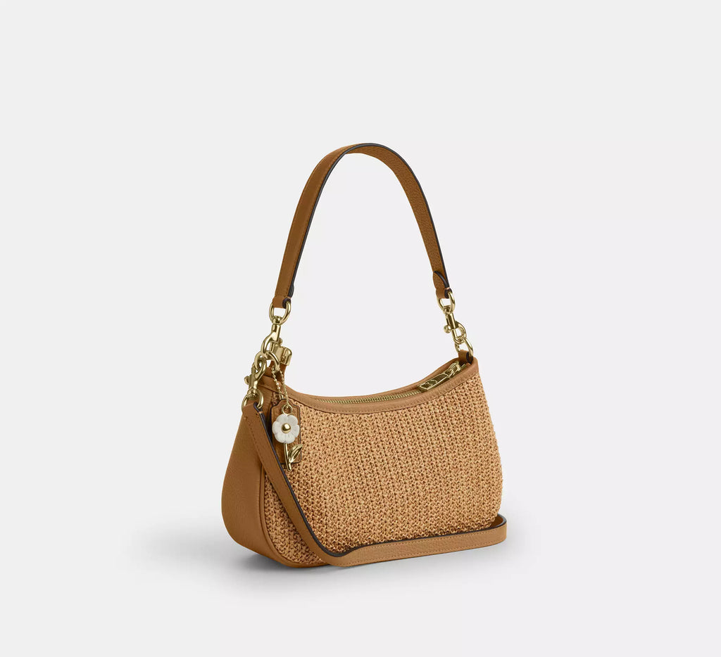 Coach Teri Shoulder Bag With Charm -  straw/Im/Toast