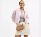 Coach Teri Shoulder Bag With Charm -  straw/Im/Toast