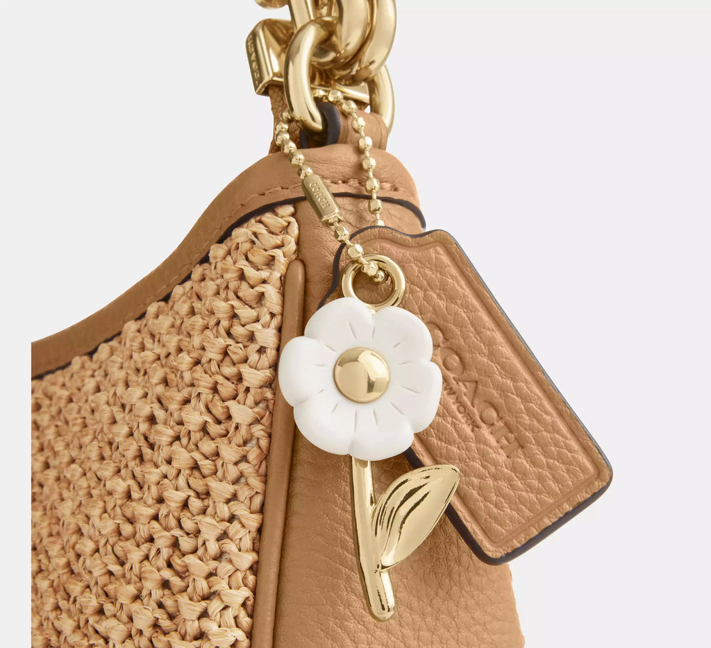 Coach Teri Shoulder Bag With Charm -  straw/Im/Toast