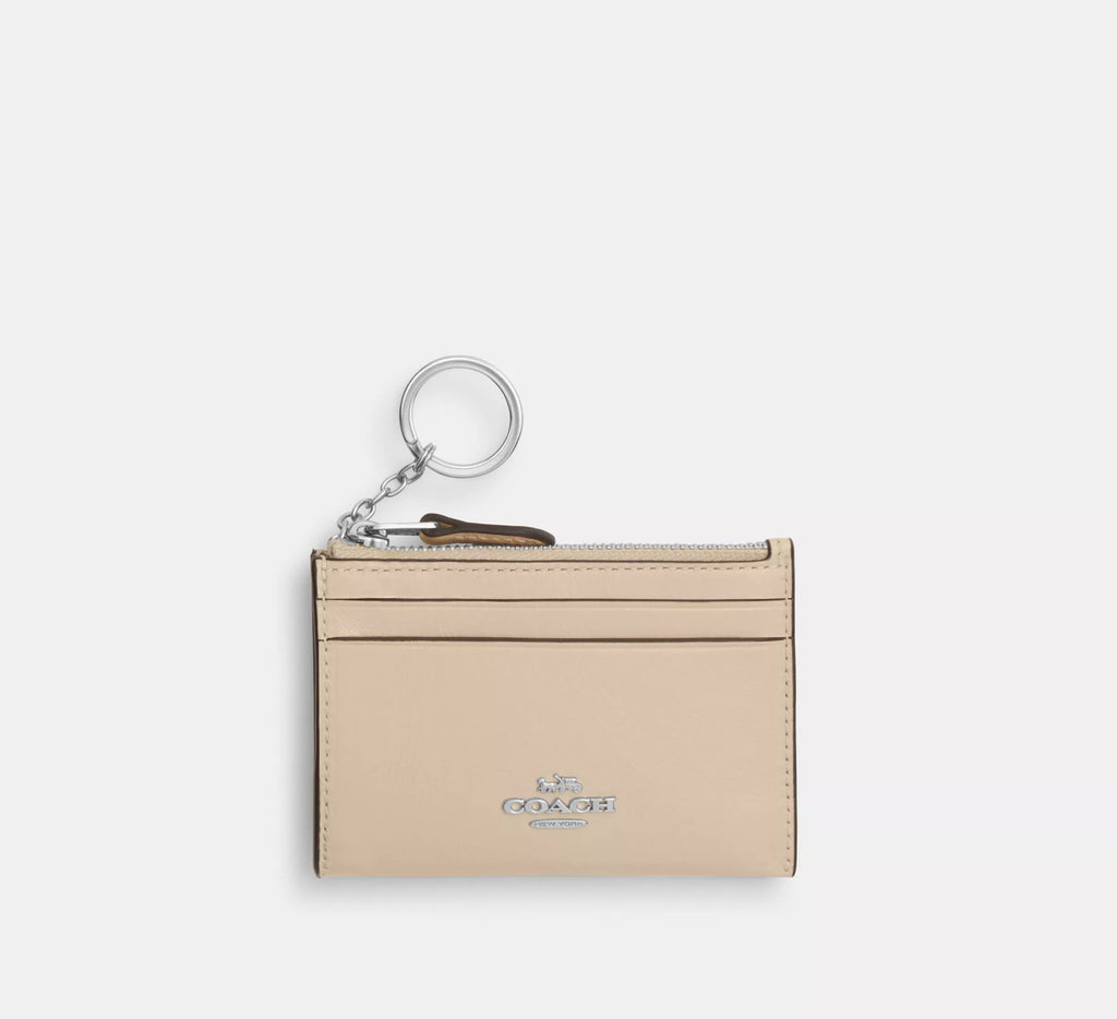 Coach Mini Skinny Id Case -  Silver/Ivory