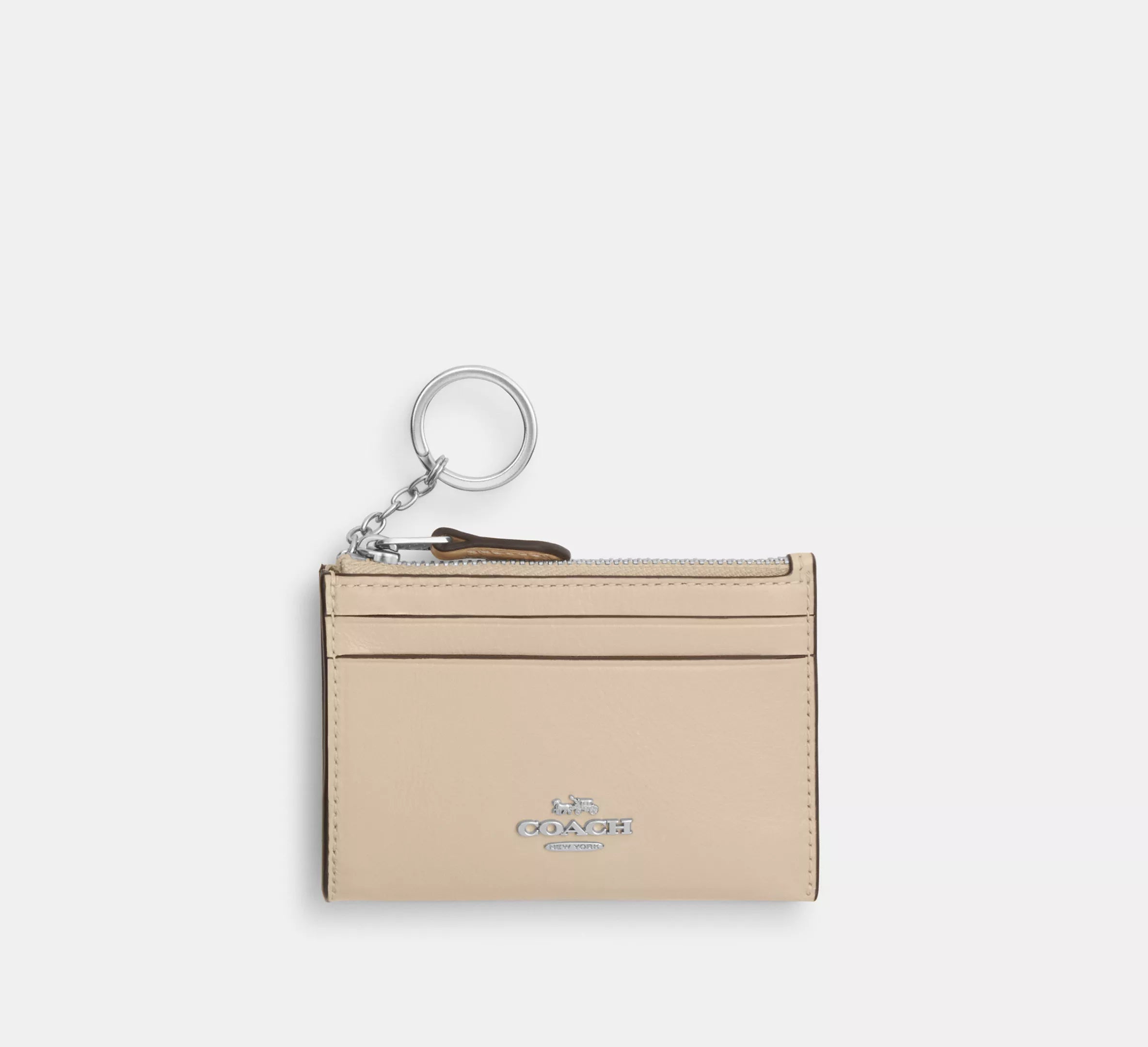 Coach Mini Skinny Id Case -  Silver/Ivory