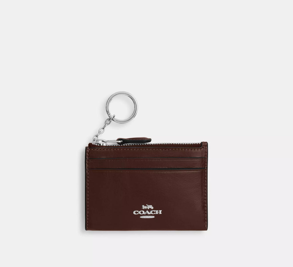 Coach Mini Skinny Id Case -  Silver/Maple