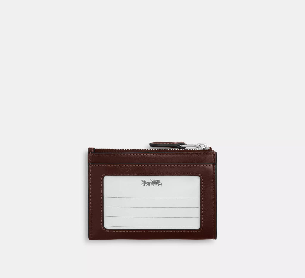 Coach Mini Skinny Id Case -  Silver/Maple