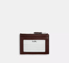 Coach Mini Skinny Id Case -  Silver/Maple
