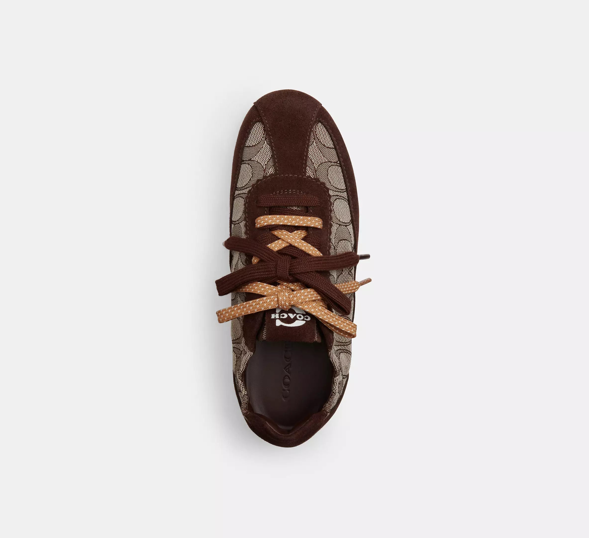 Coach Soft Sneaker In Signature Jacquard   -  Maple/Oak