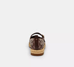 Coach Mary Jane Espadrille In Signature Jacquard  -  Oak/Maple