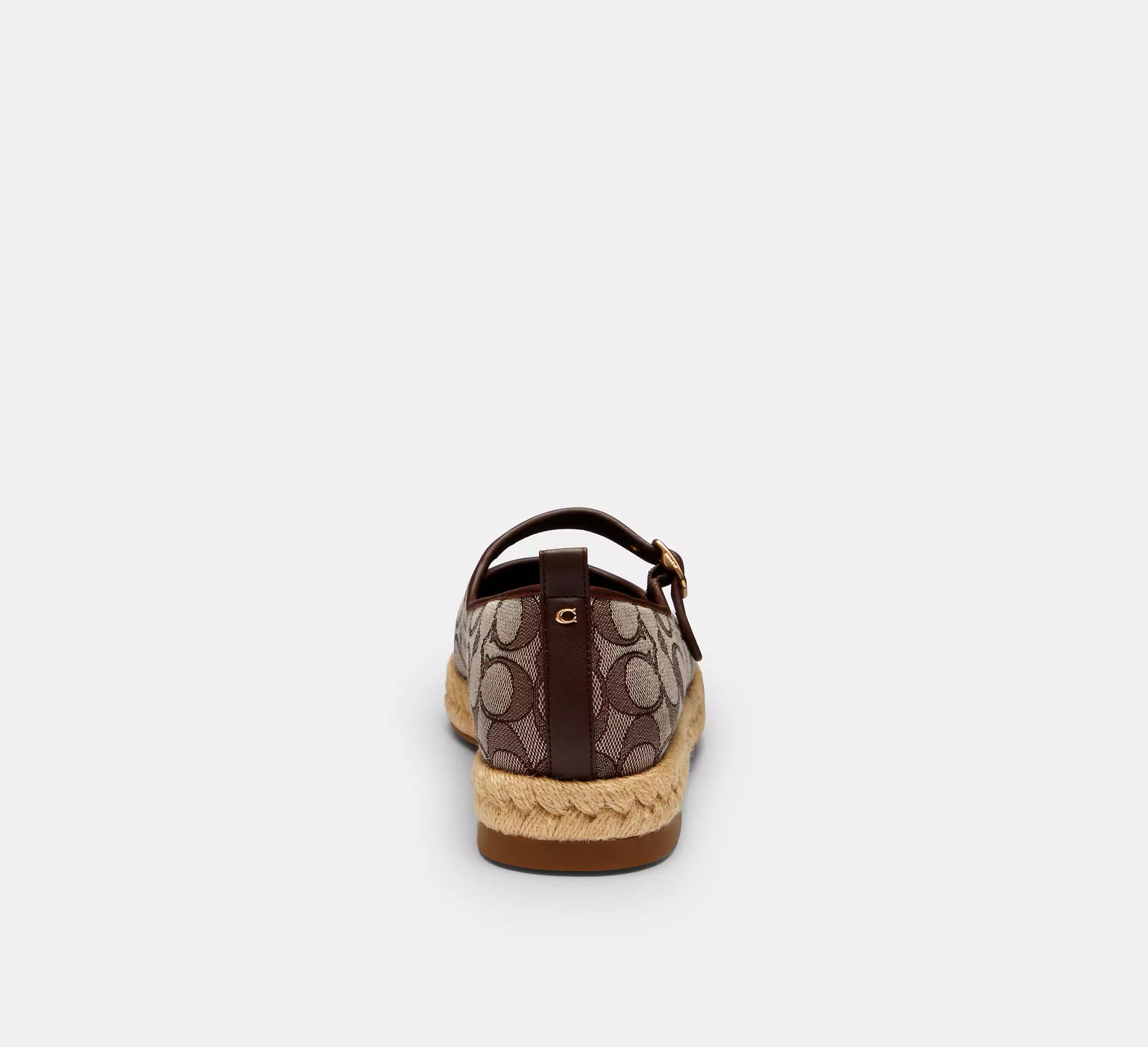 Coach Mary Jane Espadrille In Signature Jacquard  -  Oak/Maple