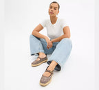 Coach Mary Jane Espadrille In Signature Jacquard  -  Oak/Maple