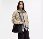 Coach Mott Messenger Bag 38 In Loved Leather  -   Black/Light Tan