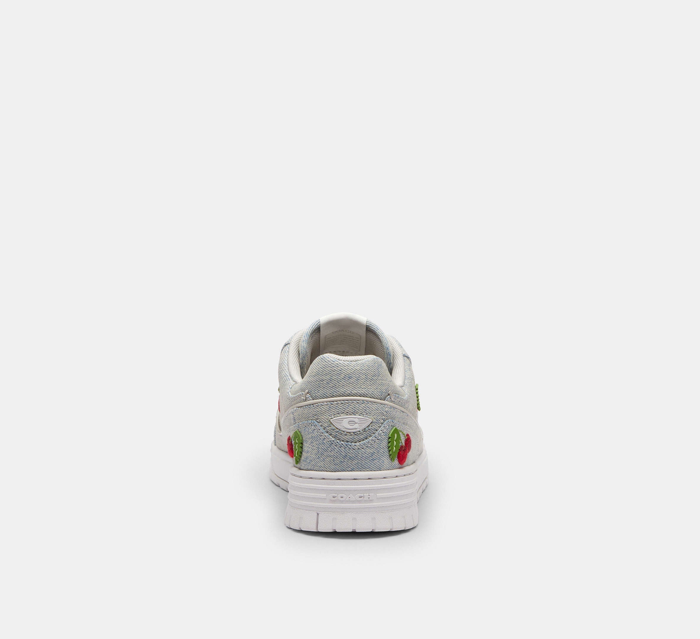 Coach Women's Soho Sneaker With Cherries-Denim/Optic White