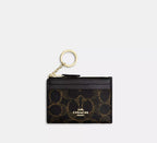 Coach Mini Skinny Id Case In Loved Signature -  Gold/Brown