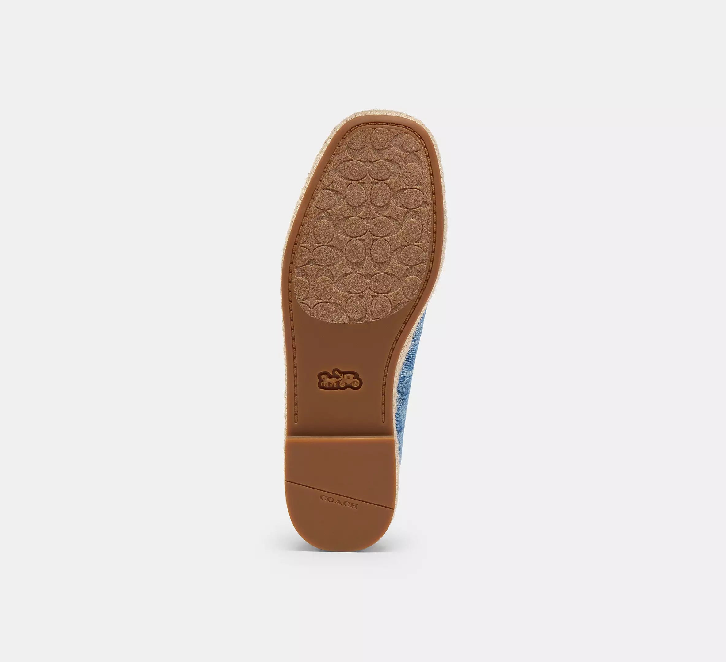 Coach Mary Jane Espadrille In Signature Denim  -  Indigo