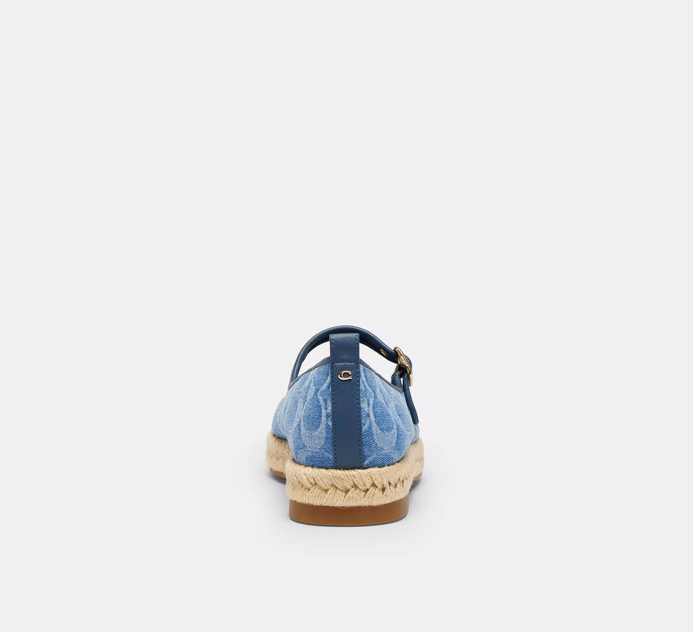 Coach Mary Jane Espadrille In Signature Denim  -  Indigo