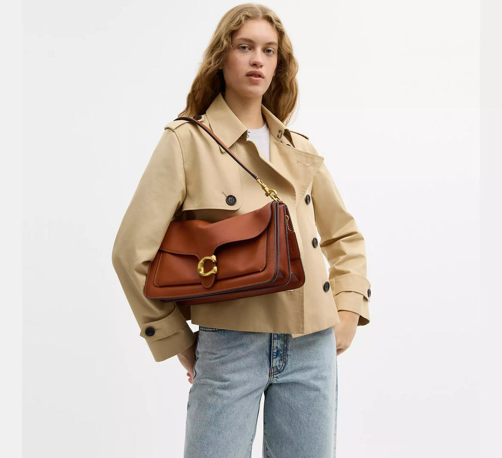Coach Tabby Shoulder Bag 36 -  Brass/Amber Brown
