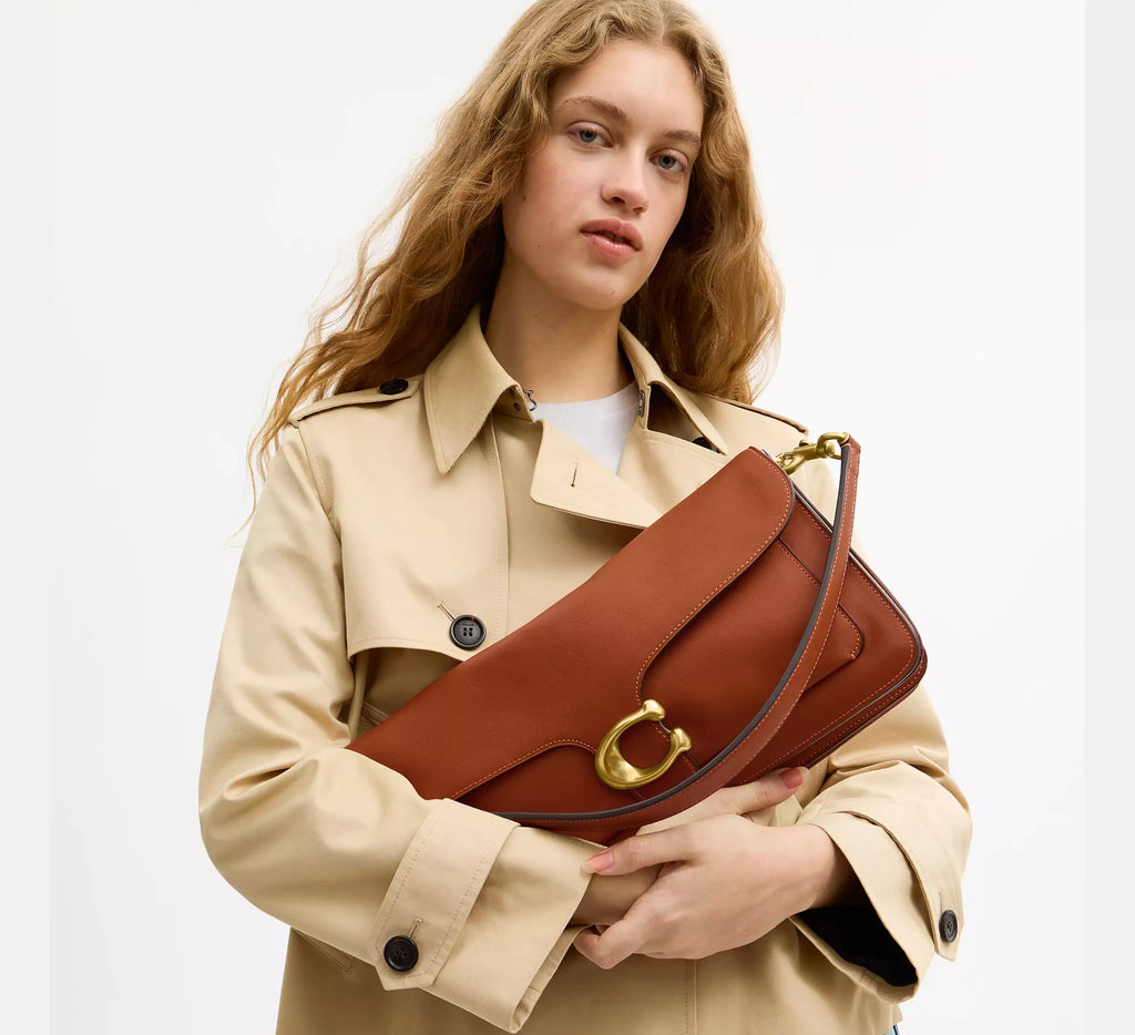 Coach Tabby Shoulder Bag 36 -  Brass/Amber Brown