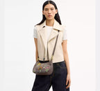 Coach Teri Shoulder Bag In Signature Jacquard With Floral Embroidery - Gold/Oak Multi
