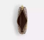 Coach Teri Shoulder Bag In Signature Jacquard With Floral Embroidery - Gold/Oak Multi