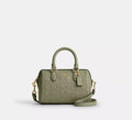 Coach Mini Rowan Crossbody Bag In Signature Leather - Gold/Pistachio