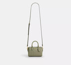 Coach Mini Rowan Crossbody Bag In Signature Leather - Gold/Pistachio