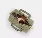 Coach Mini Rowan Crossbody Bag In Signature Leather - Gold/Pistachio