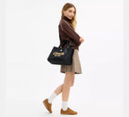 Coach Cargo Tote Bag - Silver/Black