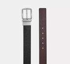 Coach Harness Buckle Cut-To-Size Reversible Belt, 38 Mm  -  Black Dark Brown