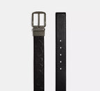 Coach Harness Buckle Cut-To-Size Reversible Belt, 38 Mm  -  Black