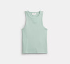 Coach New York Ribbed Tank Top  -  Mint