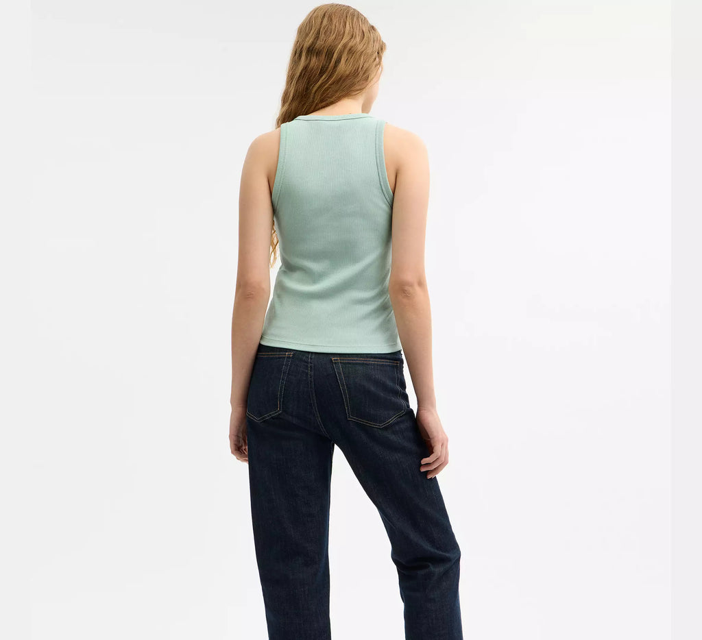 Coach New York Ribbed Tank Top  -  Mint