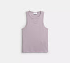 Coach New York Ribbed Tank Top  -  Wisteria Purple