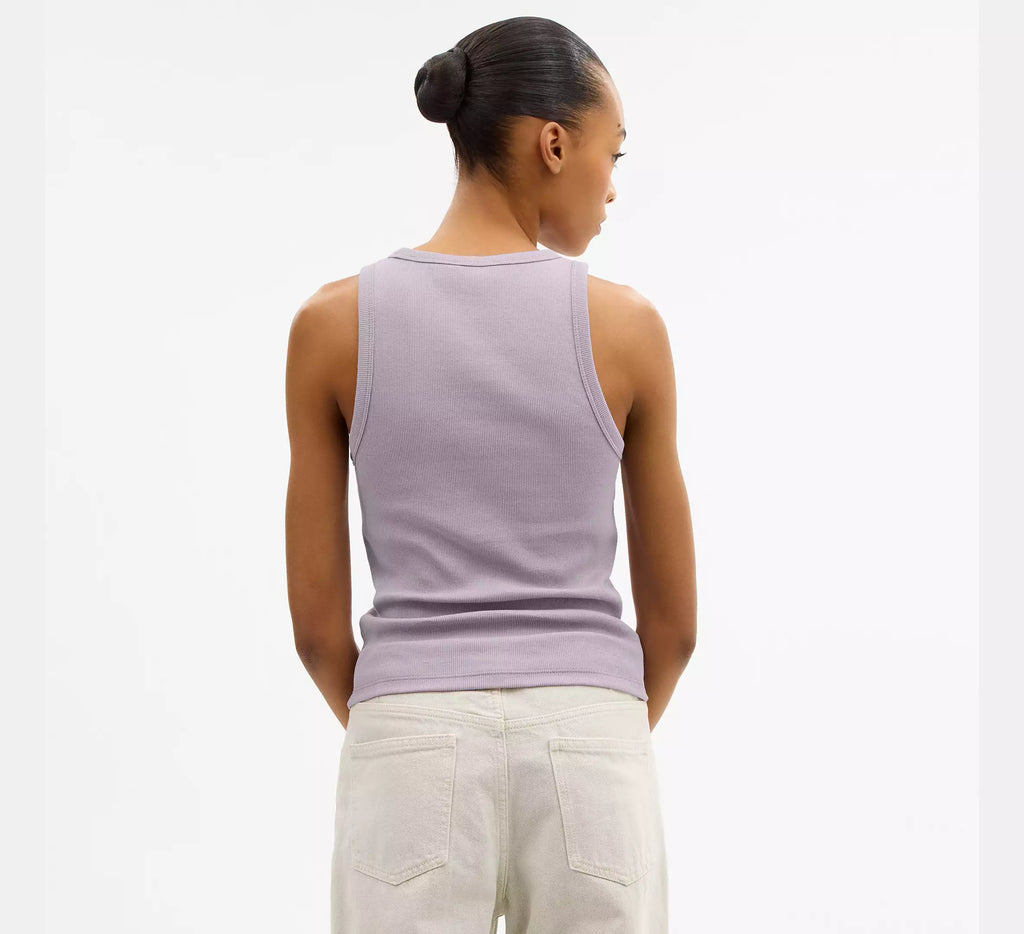 Coach New York Ribbed Tank Top  -  Wisteria Purple