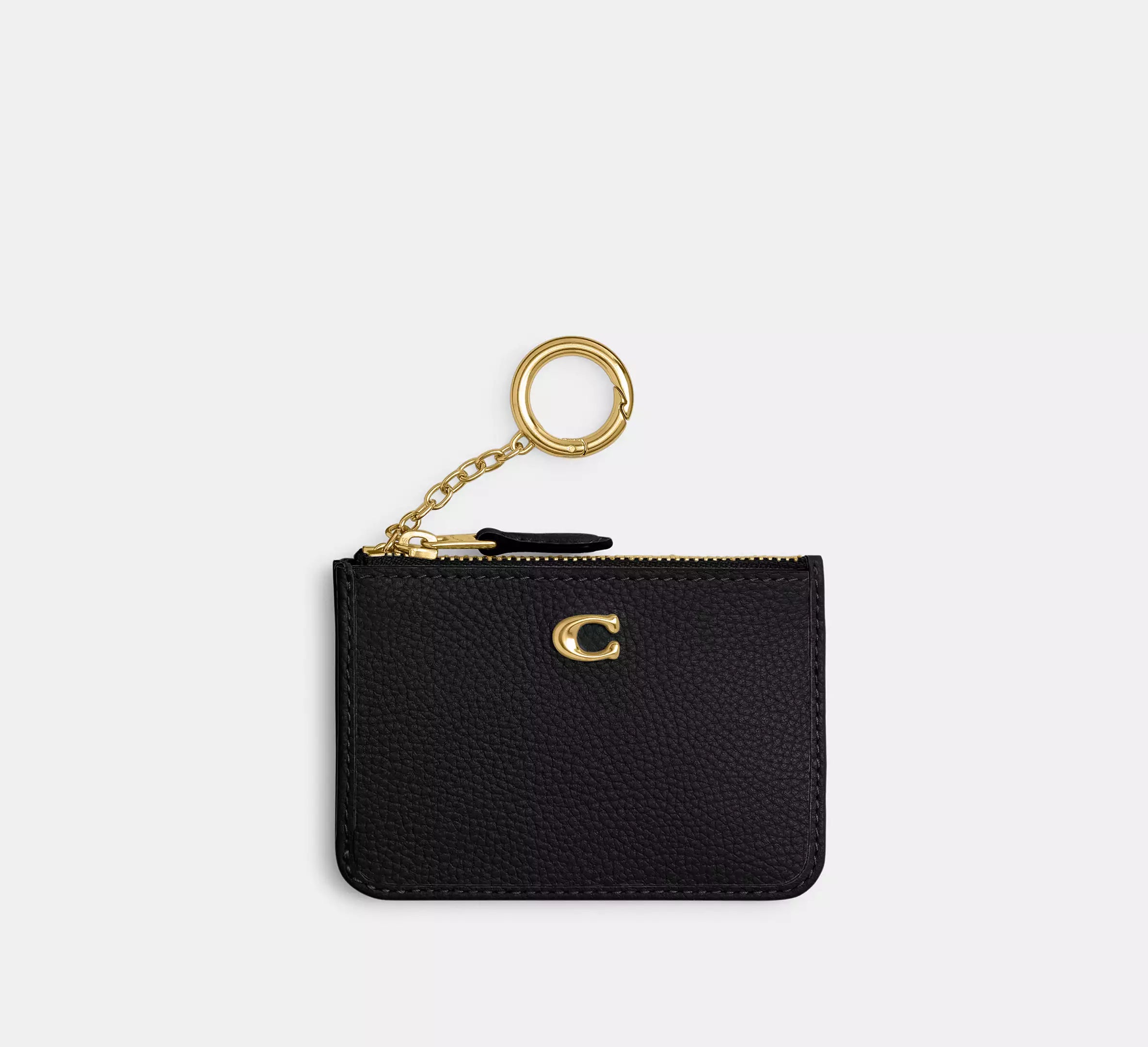 Coach Essential Mini Id Card Case  -  Brass/Black