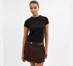Coach New York Ribbed T-Shirt  -  Black