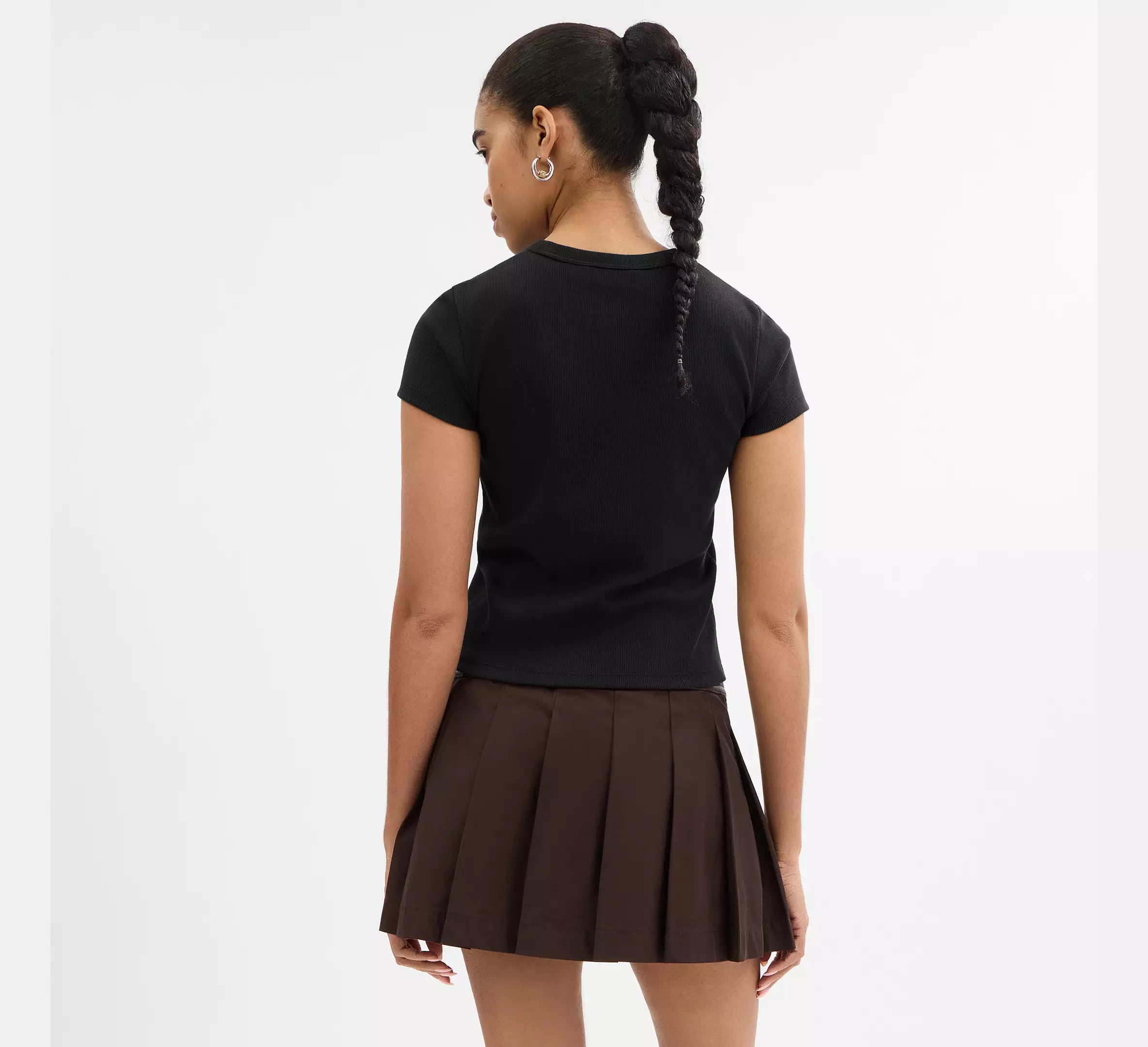 Coach New York Ribbed T-Shirt  -  Black