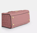 Coach Maggie Small Tote Bag In Signature Leather  -  Gold/Pink Petal