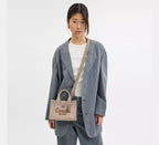Coach Cargo Tote Bag 20 -  Silver/Dark Natural