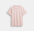 Coach All Over Signature T-Shirt In Organic Cotton  -  Pink Multi