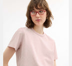 Coach All Over Signature T-Shirt In Organic Cotton  -  Pink Multi