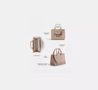 Coach Cargo Tote Bag 20 -  Silver/Dark Natural