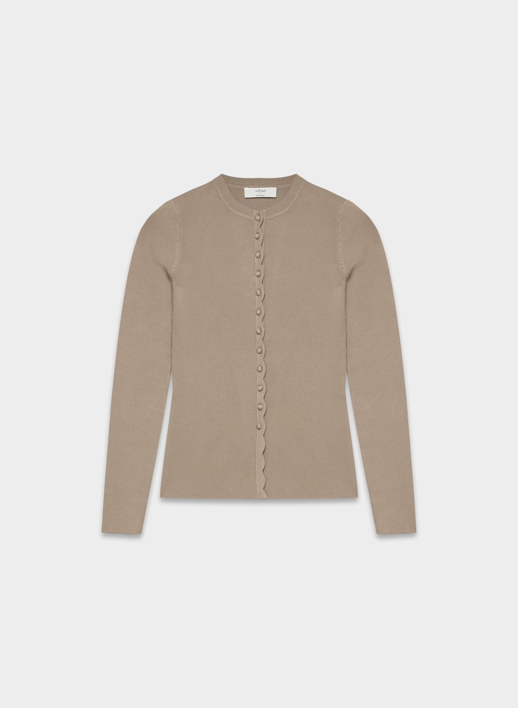 Aritzia Shelly Cardigan - Wonder Yarn-Limited Edition — Nomad Taupe